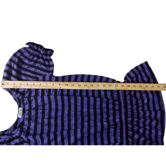 Girls Two-piece Bundle Dressy Top / Romper Size 10-12 Tye Dye /Stripes - Picture 7 of 13